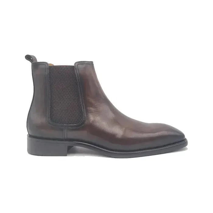 Carrucci Chestnut Chelsea Boot Reinforced Form Mountain Hike Lace-Up Closure