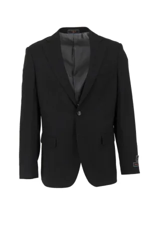 Eco Dye Process Flexible Joint Articulation Tiglio Luxe Black Hopsack Dolcetto Modern Fit, Pure Wool Jacket 10712/BLK