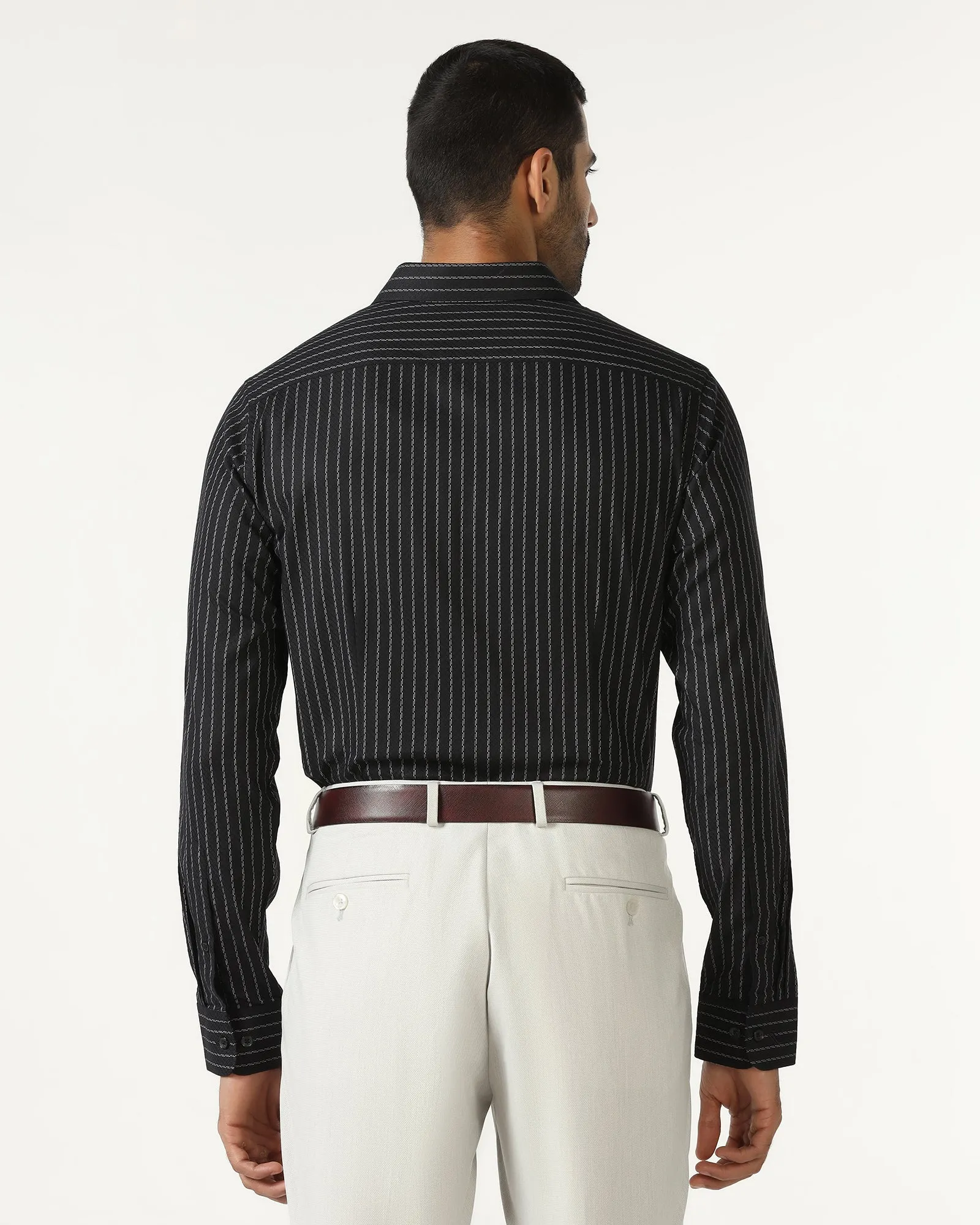 Black Stripe Shirt - Rooter Year-Round Wear