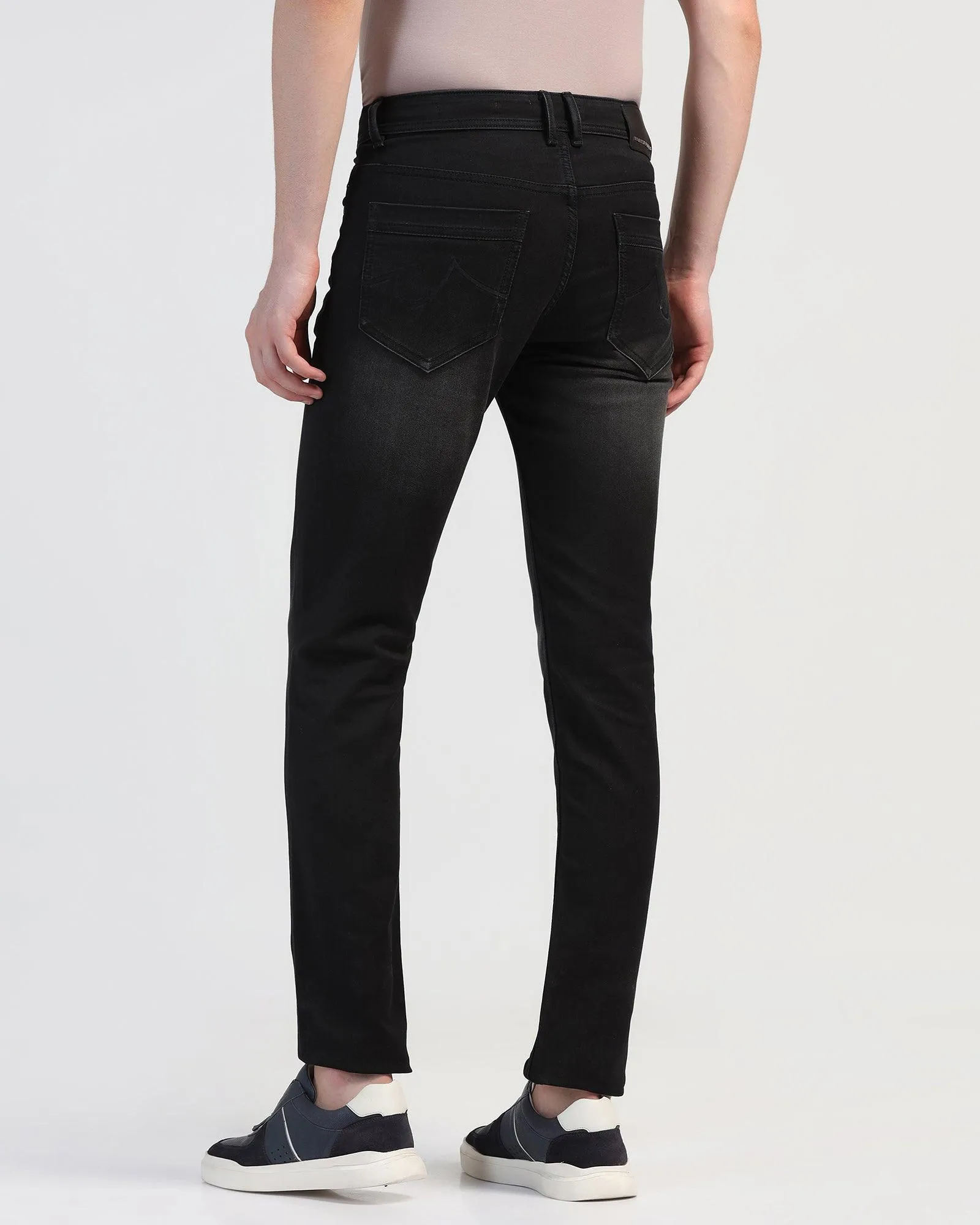 Base Wear All Day Use Ultrasoft Slim Comfort Buff Fit Black Jeans - Betsy