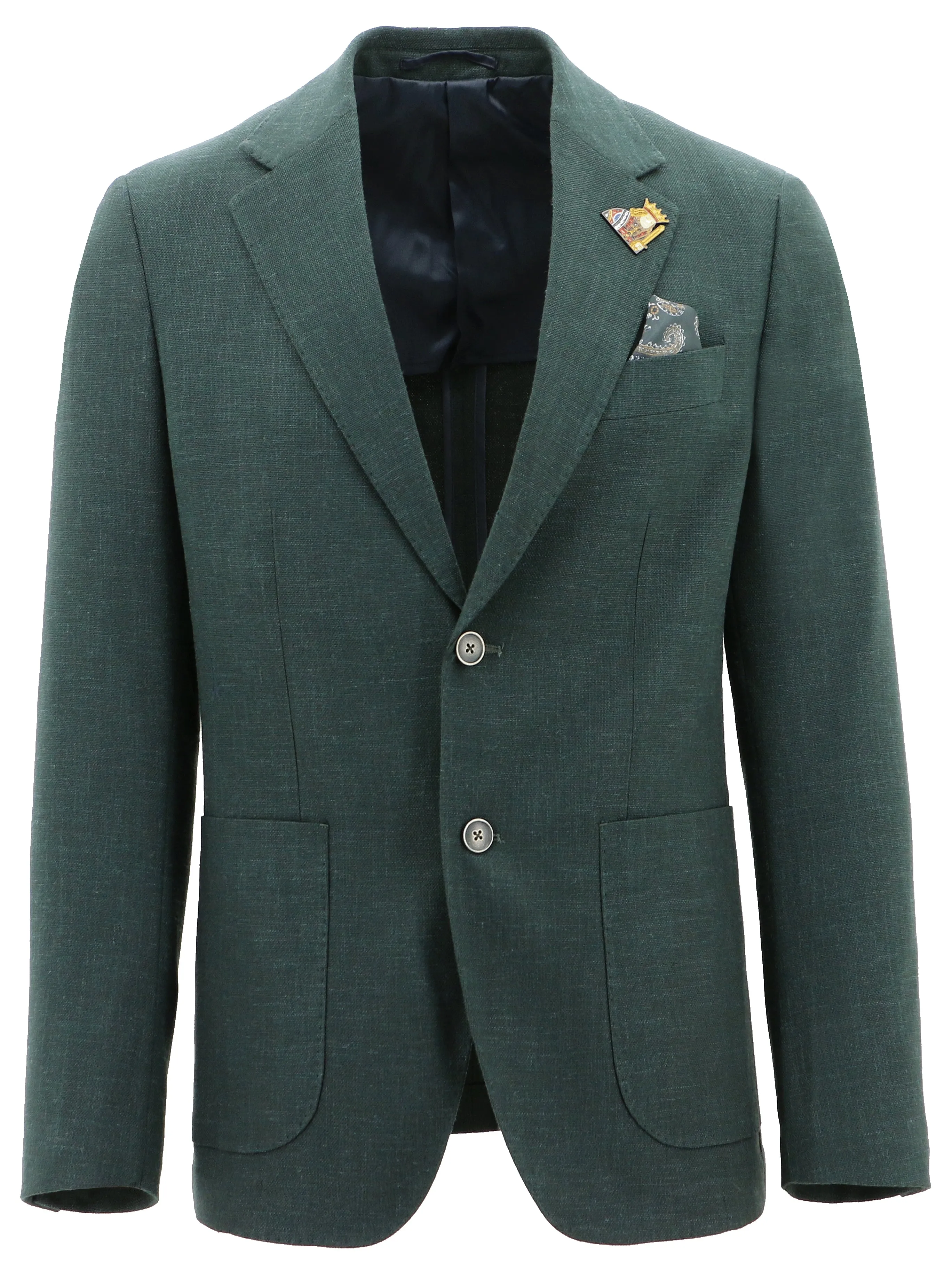 Heat Retention Button Closure Genoa Buggy Green Sports Jacket