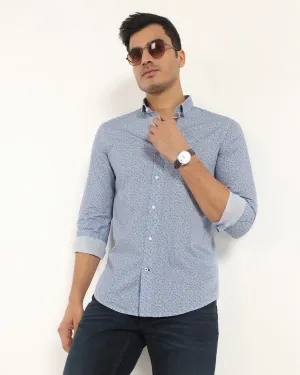 Bold Graphics Casual Purple Printed Shirt - Ritsu