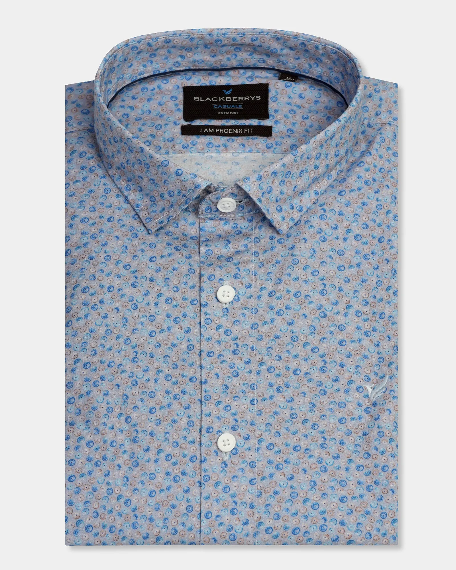 checkered pattern Friends Meetup Casual Purple Printed Shirt - Ritsu