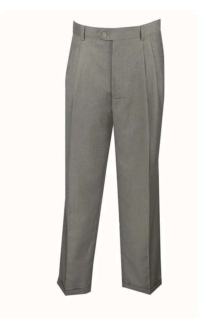 Performance Fit Chill Mode Wool Feel Regular Fit Dress Pants - Available in Grey and Burgundy