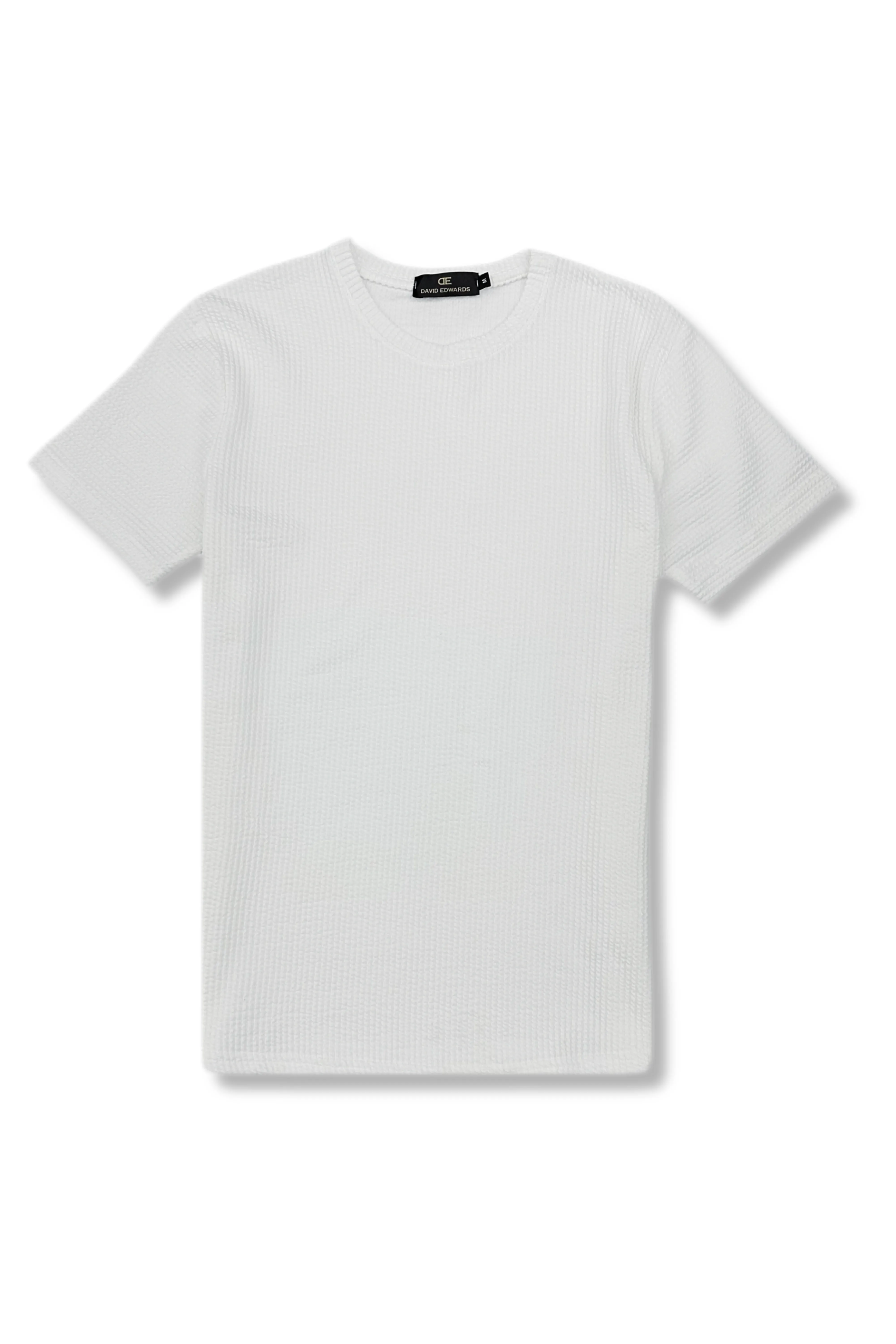 Customizable Denper Crewneck Seersucker T-Shirt