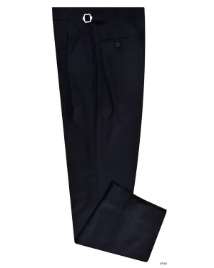 sport chic Drago Navy Wool Super 160s