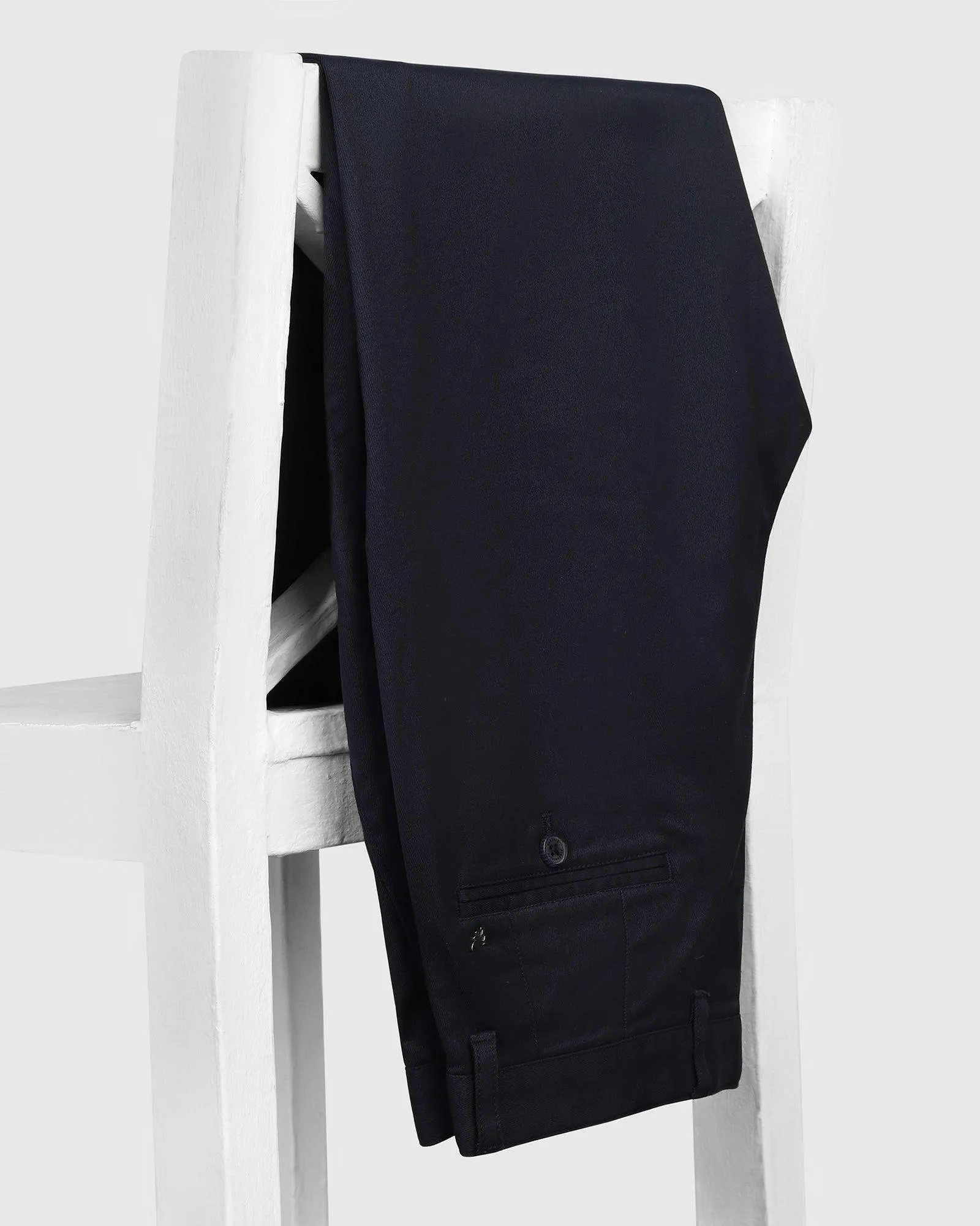 Straight B-90 Casual Navy Solid Khakis - Criston Freedom Motion