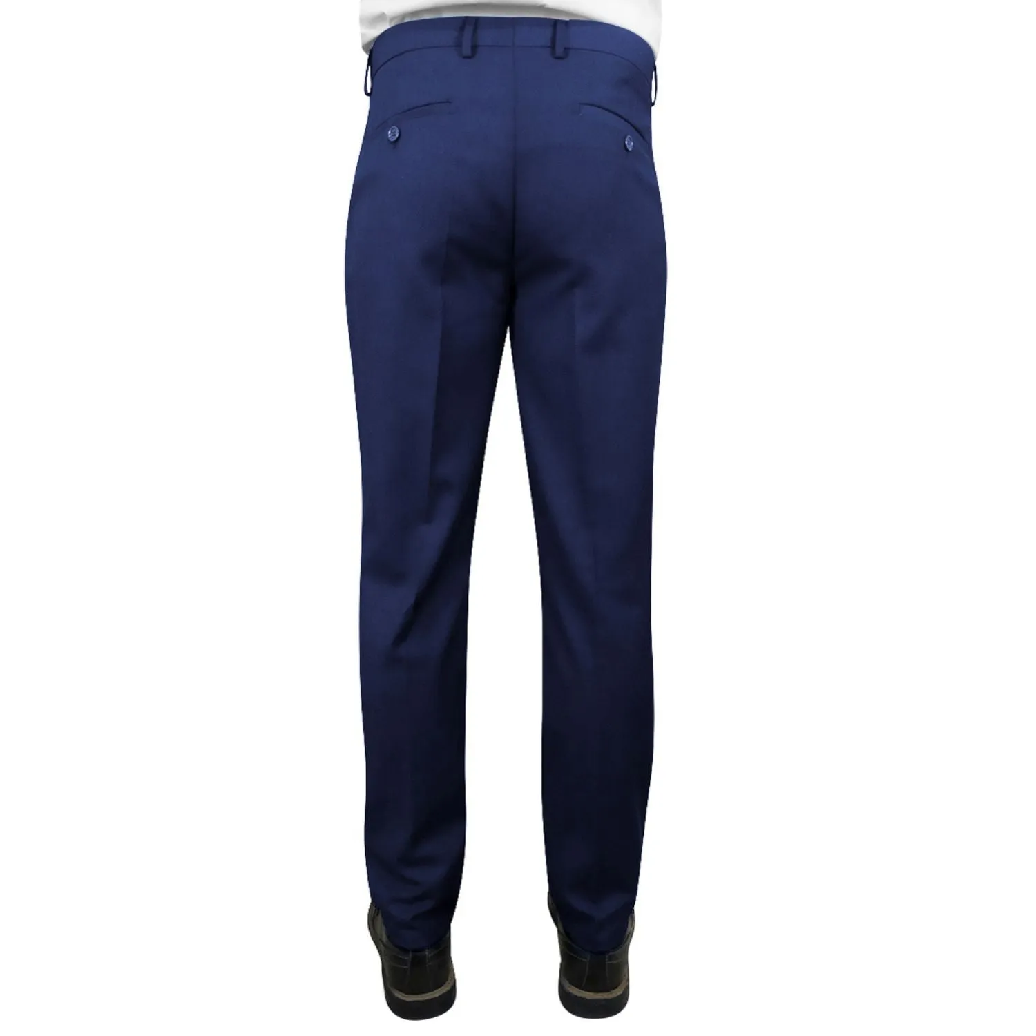 Smart Utility EcoFriendlyDye Stylara Collection: Sapphire Slim Fit Flat Front Pants