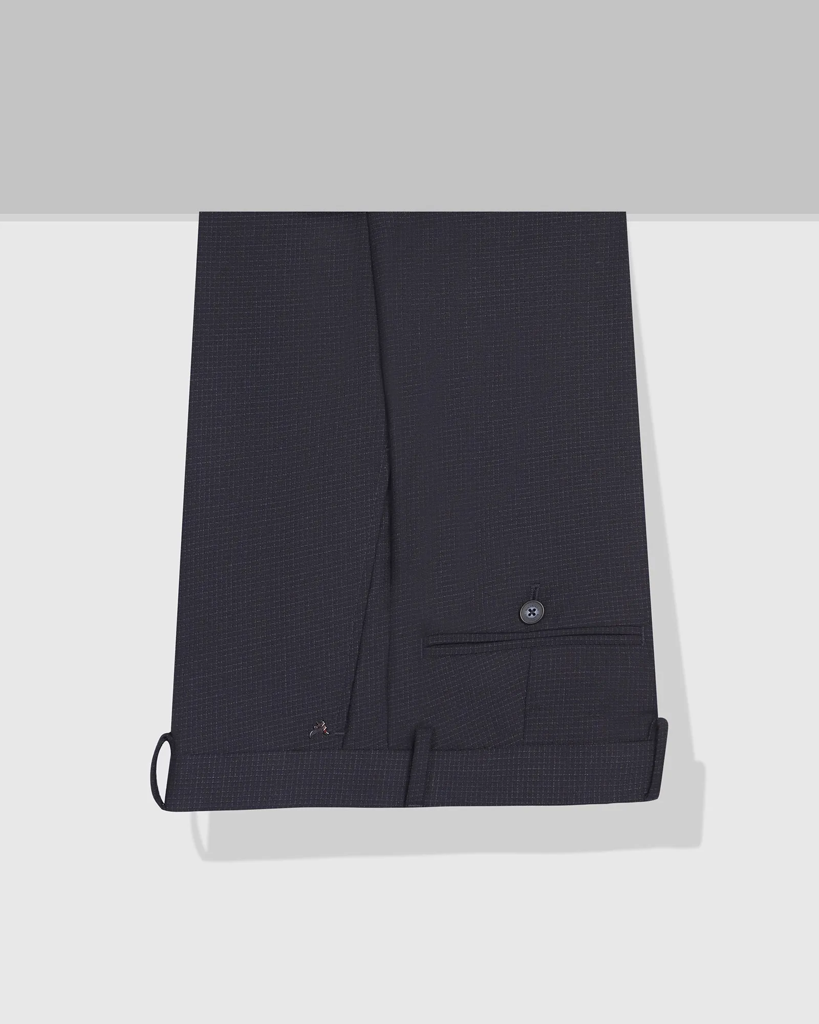 Comfort Layer Slim Comfort B-95 Formal Navy Check Trouser - Windsor