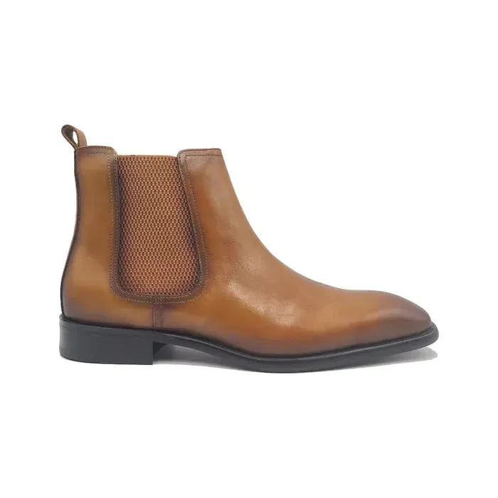 Comfort Laces Carrucci Cognac Chelsea Boot