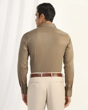 Snag Free Surface Wedding guest Formal Ochre Textured Shirt - Punch