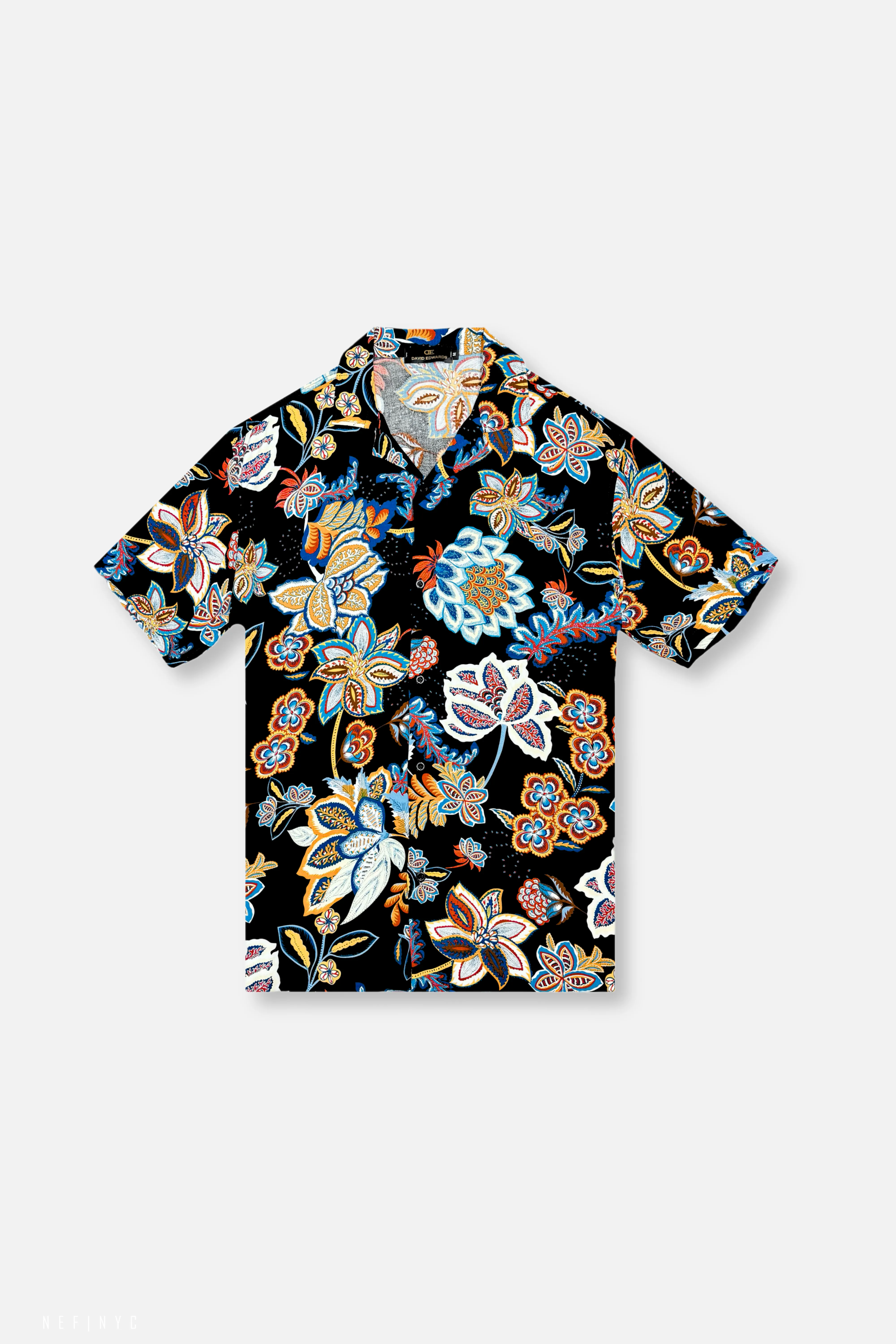 StainReleaseCoating Darland Tropical Revere Collar Shirt