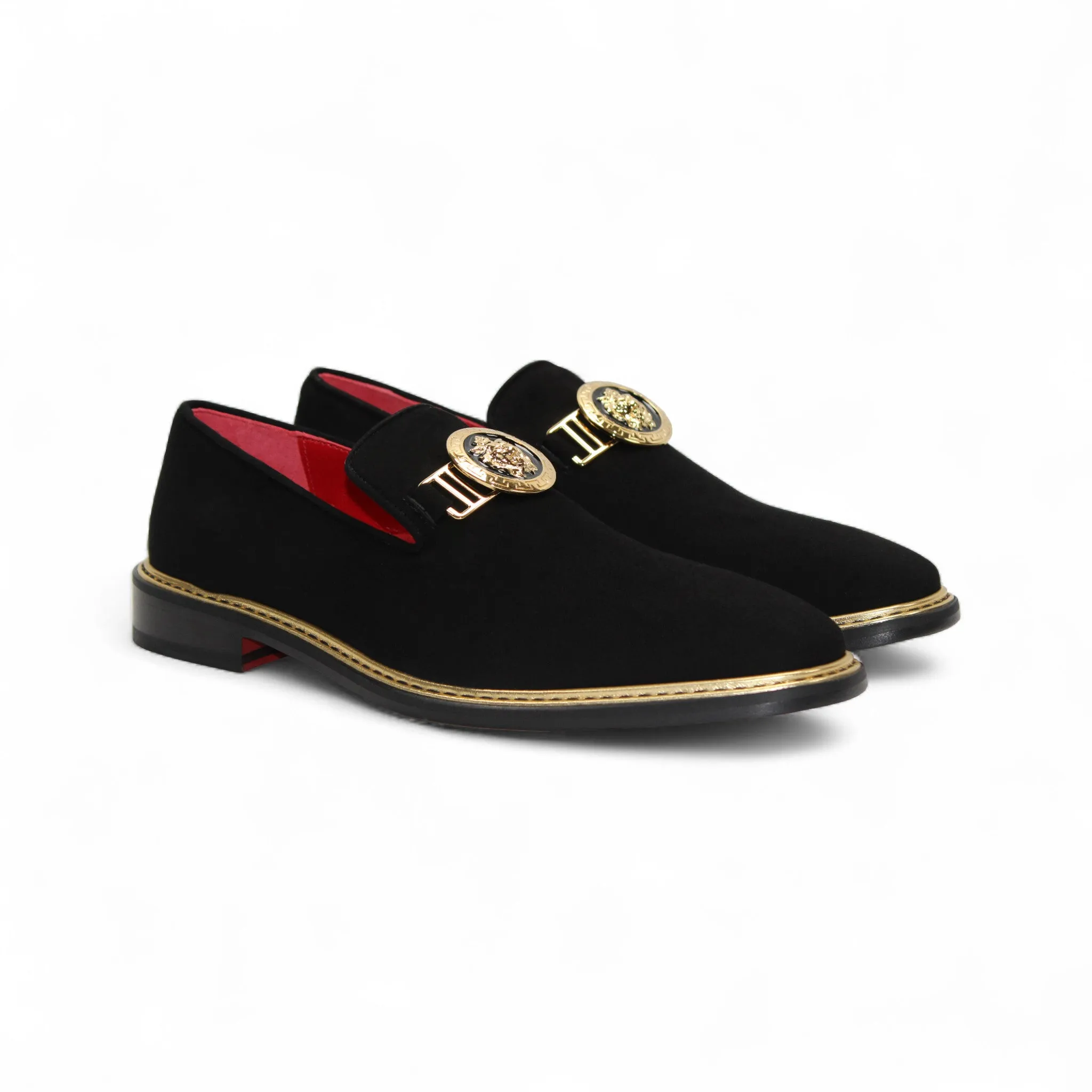 Arch Support Daily Walk Emilio Franco Couture "EF102" Black Shoes