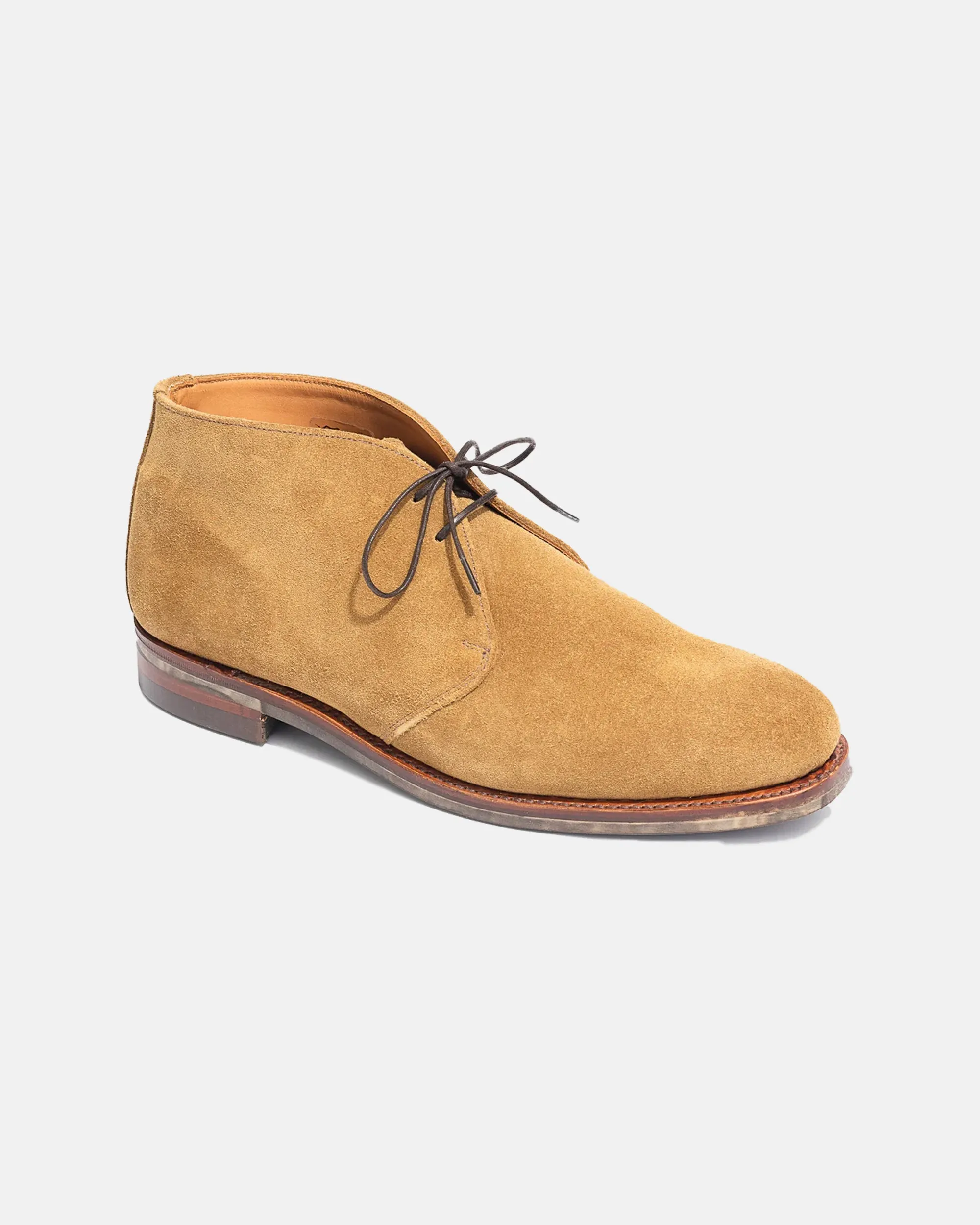 Water Edge Made-in-England Tan Suede Chukka Boot