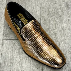 Exclusive Formal Dress Shoe Gold 6882 Athletic