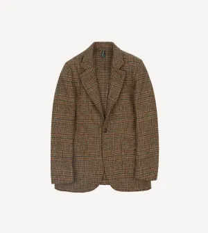 Noise Reduction Design Brown Prince of Wales Check Harris Tweed Games Blazer Mk. VII