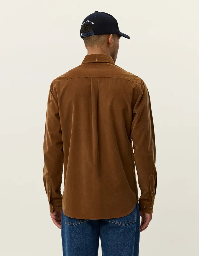 Hidden pockets Konrad Pinwale Corduroy Shirt - Monk's Robe
