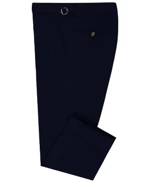 VBC 100% Wool: Navy Flannel Comfy Texture Casual Movement