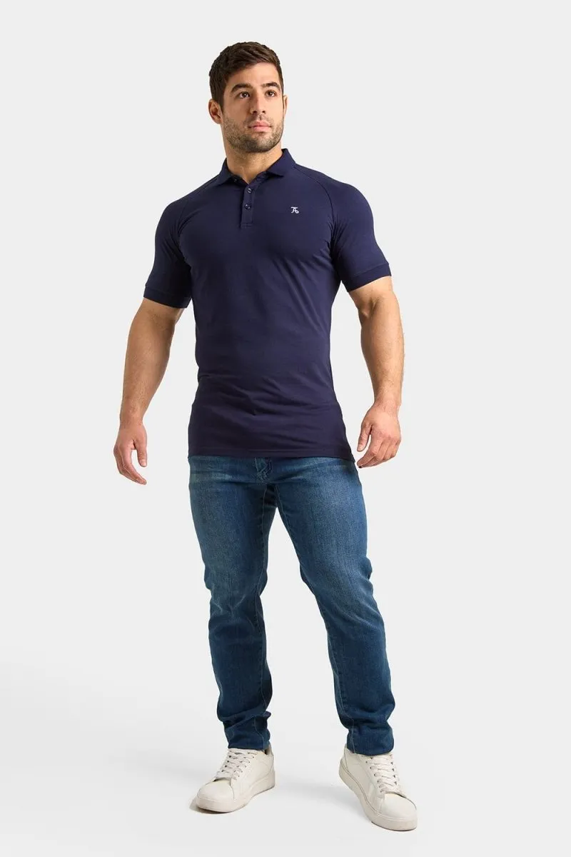 Athletic Fit Polo Shirt in True Navy Casual Wearable