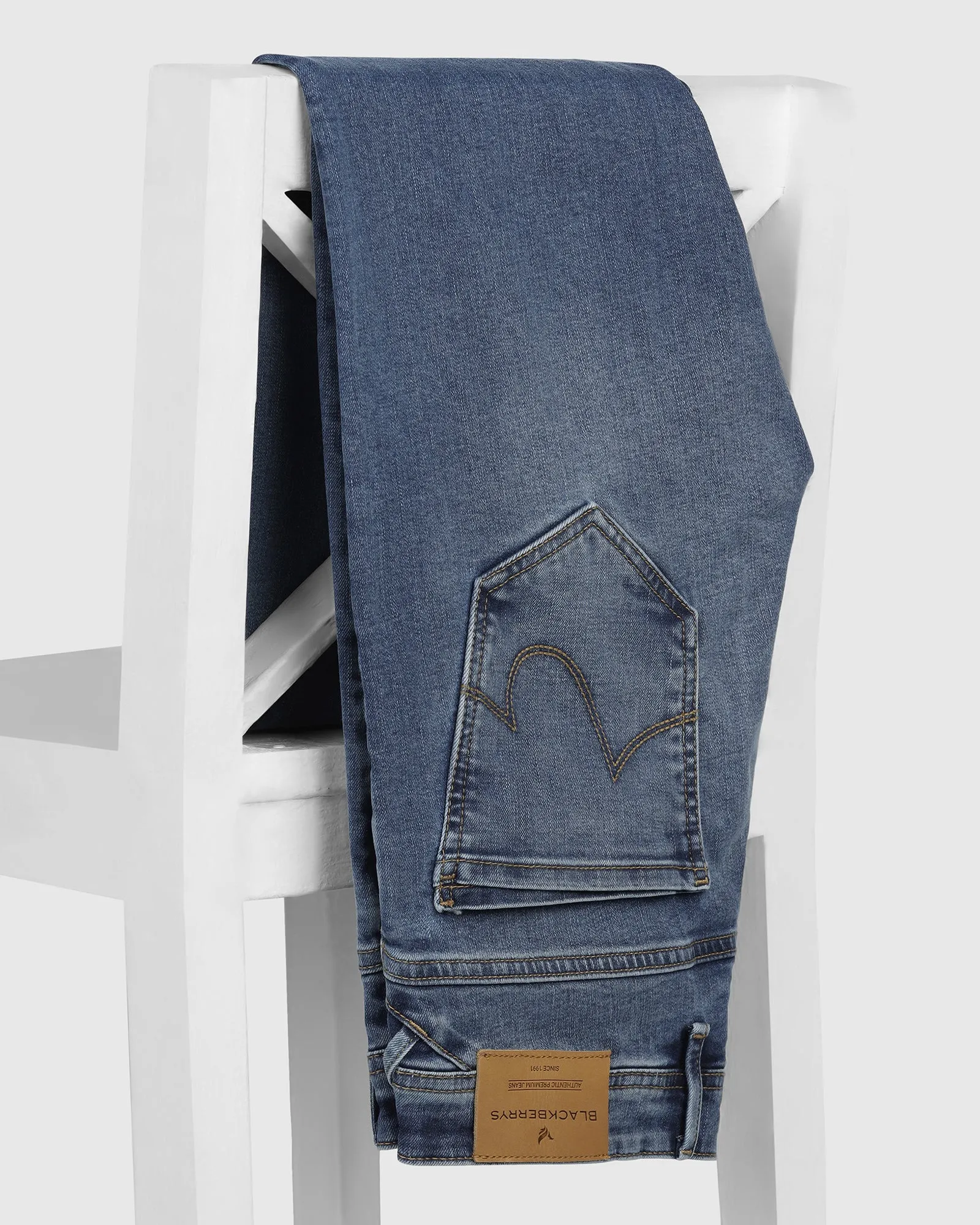 Super Clean Slim Yonk Fit Indigo Jeans - Rolf Outdoor Adventure Adult Fashion