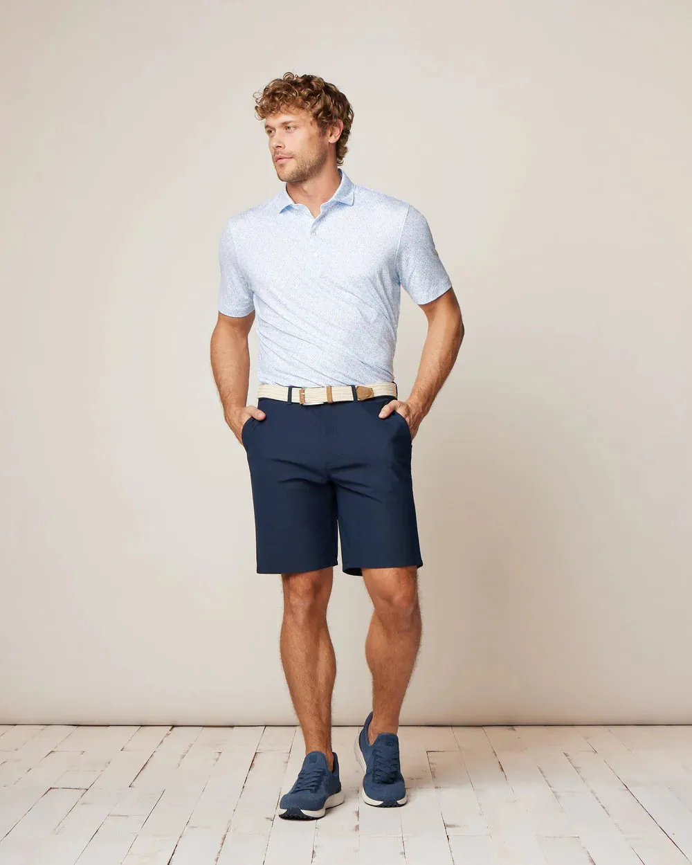 Sporty Style Microfiber Textile I Never Slice Printed Featherweight Performance Polo