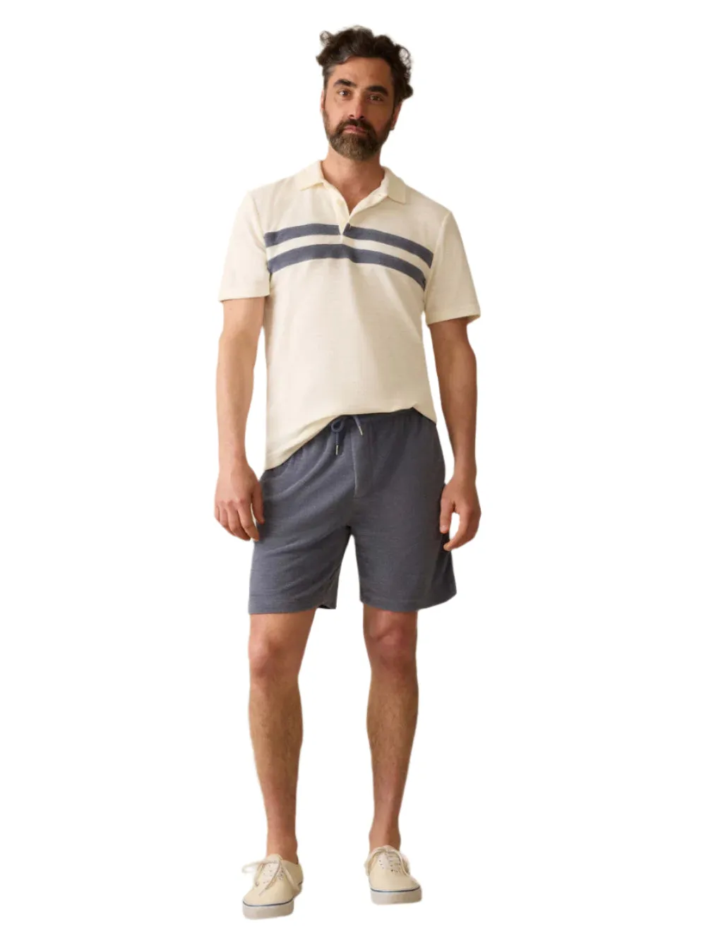 Cabana Towel Terry Shorts - Eastern Storm High Elasticity Blend Anti Chafe Seamless