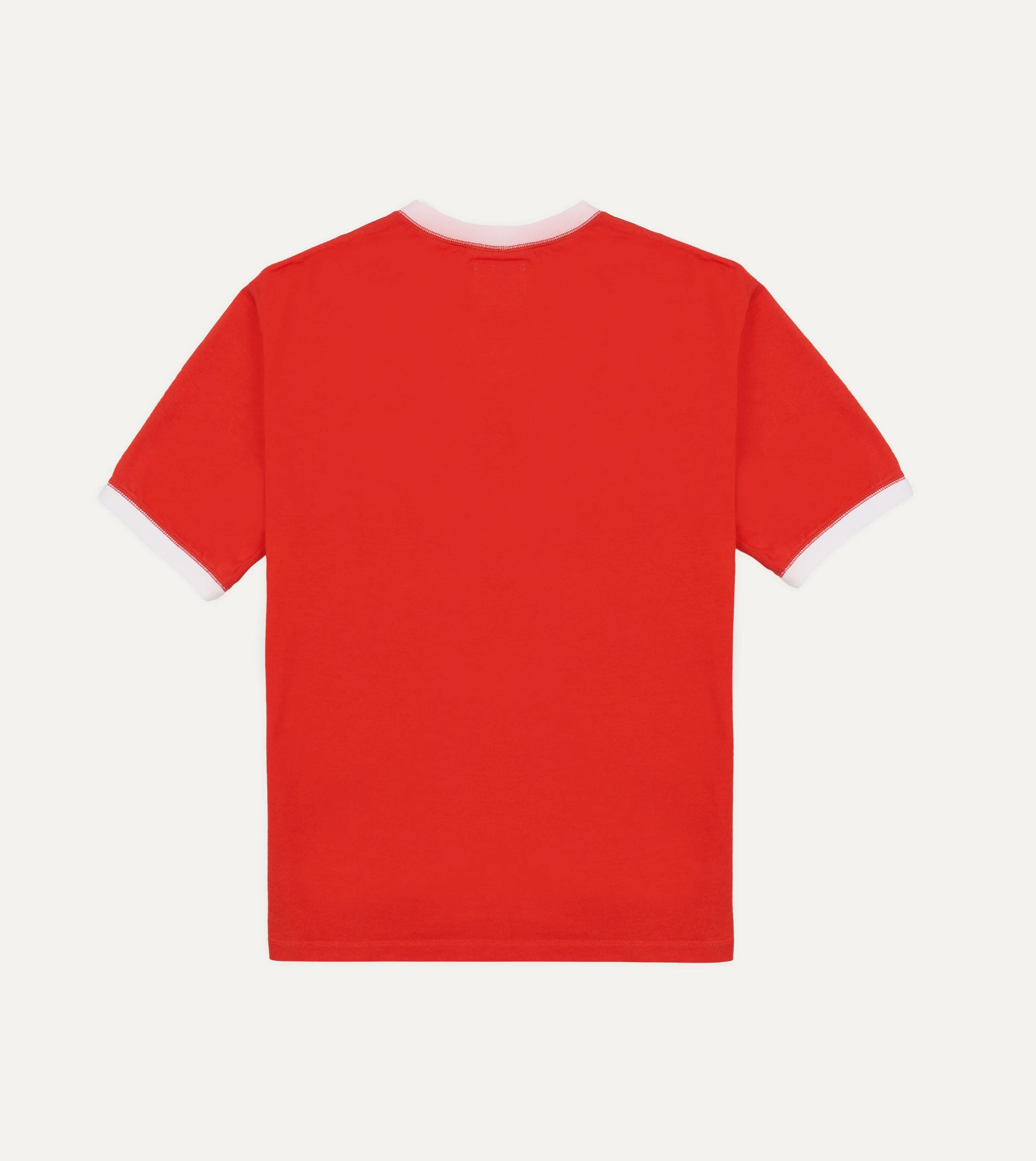 Modern Design Seasonal Must-Have Drake's & Mr Camel Red Ringer T-Shirt