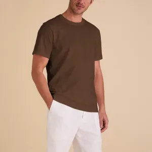 Inserch Short Sleeve Pima Cotton T-Shirt T301-00064 Mocha New Day