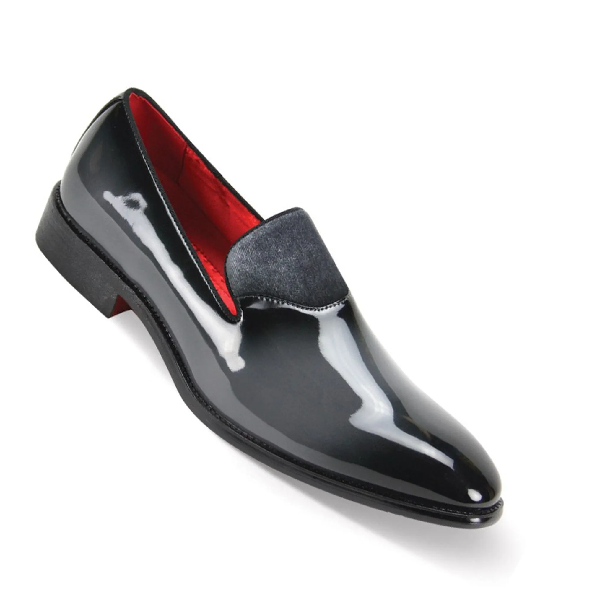 Grey Patent Fashion Loafer Tropic Mode