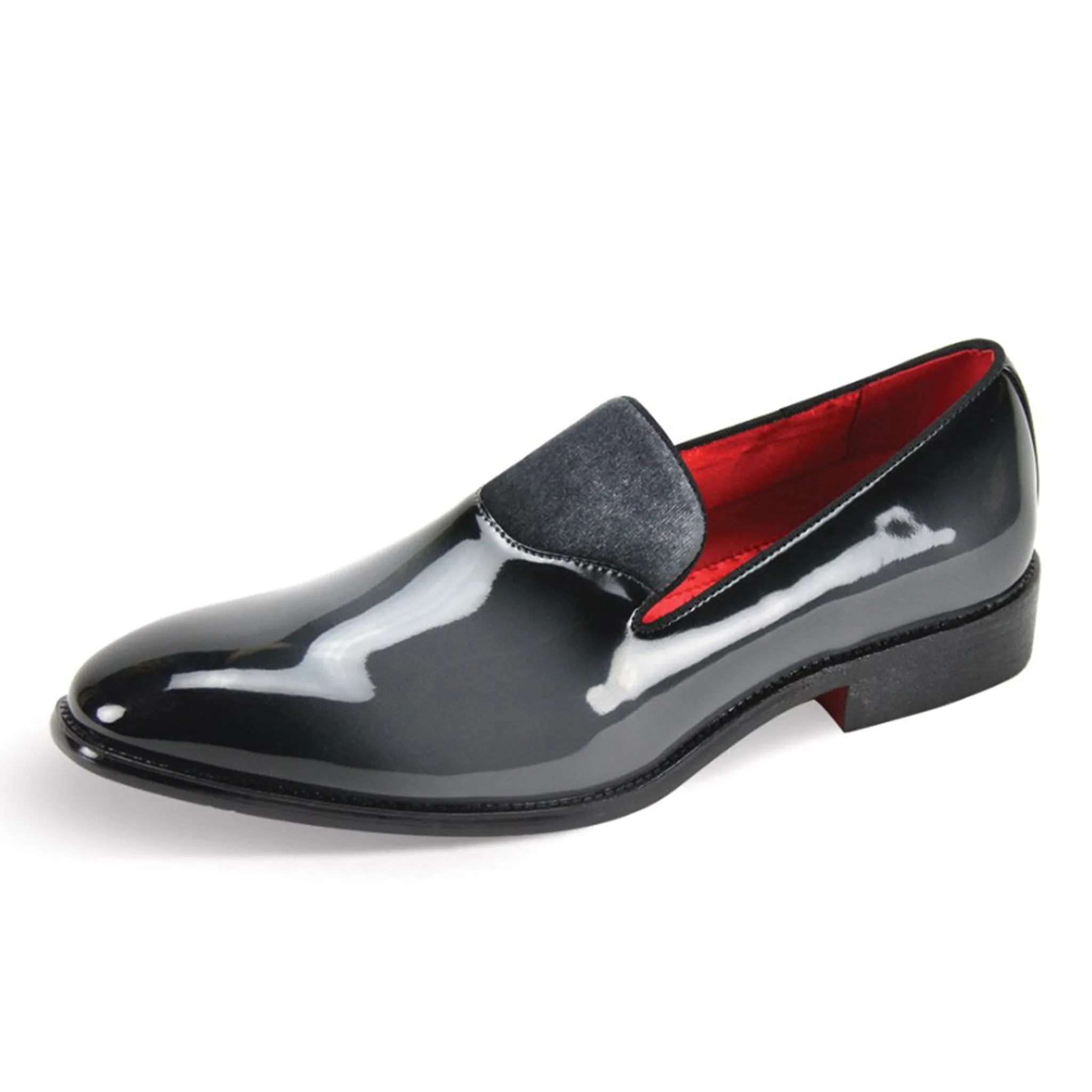 Grey Patent Fashion Loafer Bone Aid