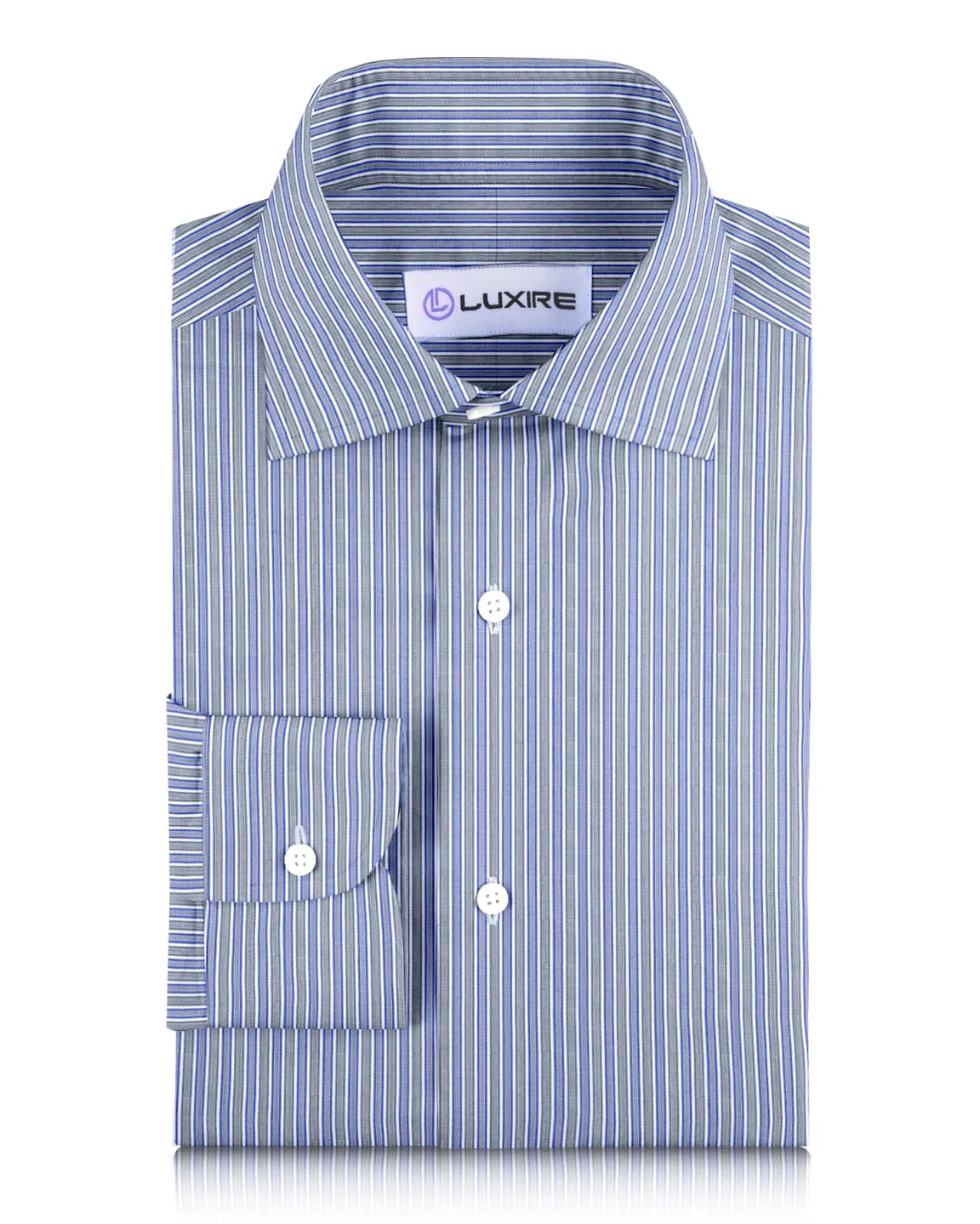 Grey White Blue & Black Alternate Stripes mix and match Subtle design