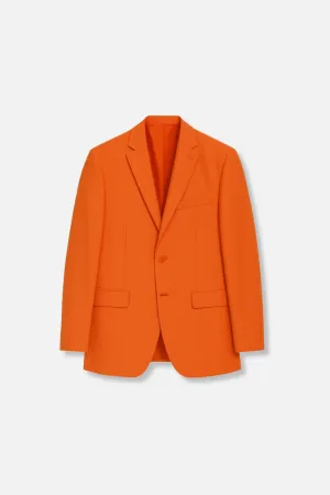 Carlos Solid Slim Blazer Clean Minimal Look Smooth Zipper Action