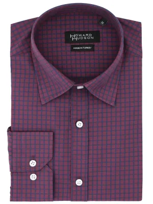 Brooke Casual Burgundy Checked Shirt Affordable Fashion