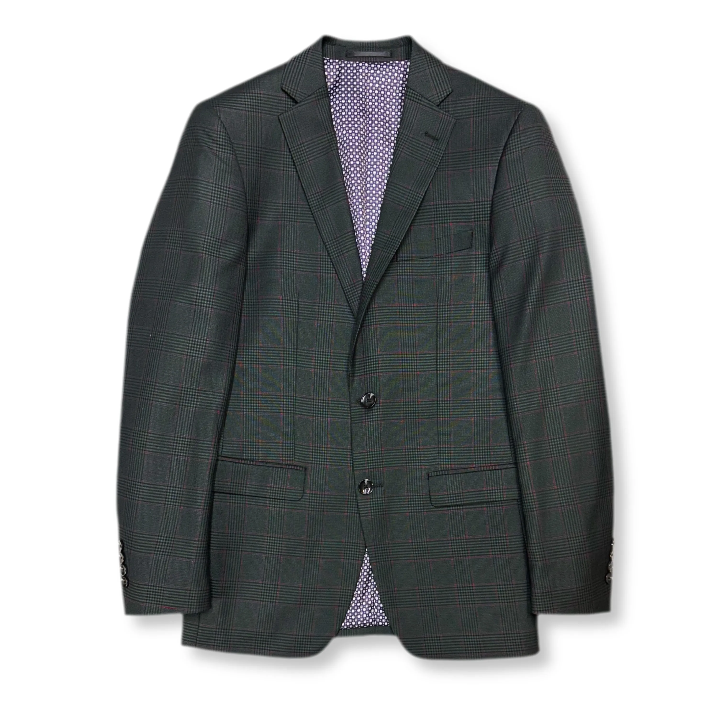 Gabbard Plaid Sport Coat Scratch Resistant Zippers Seamless Stitching