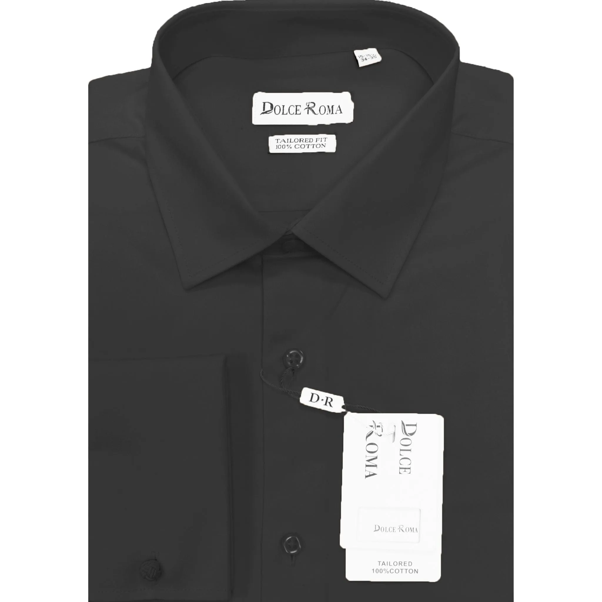 DOLCE ROMA 100%COTTON FRENCH CUFF/Ds-369 Date night