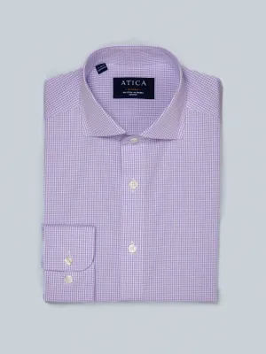 Fashion-Forward Abstract art Riviera Lavender Gingham Shirt