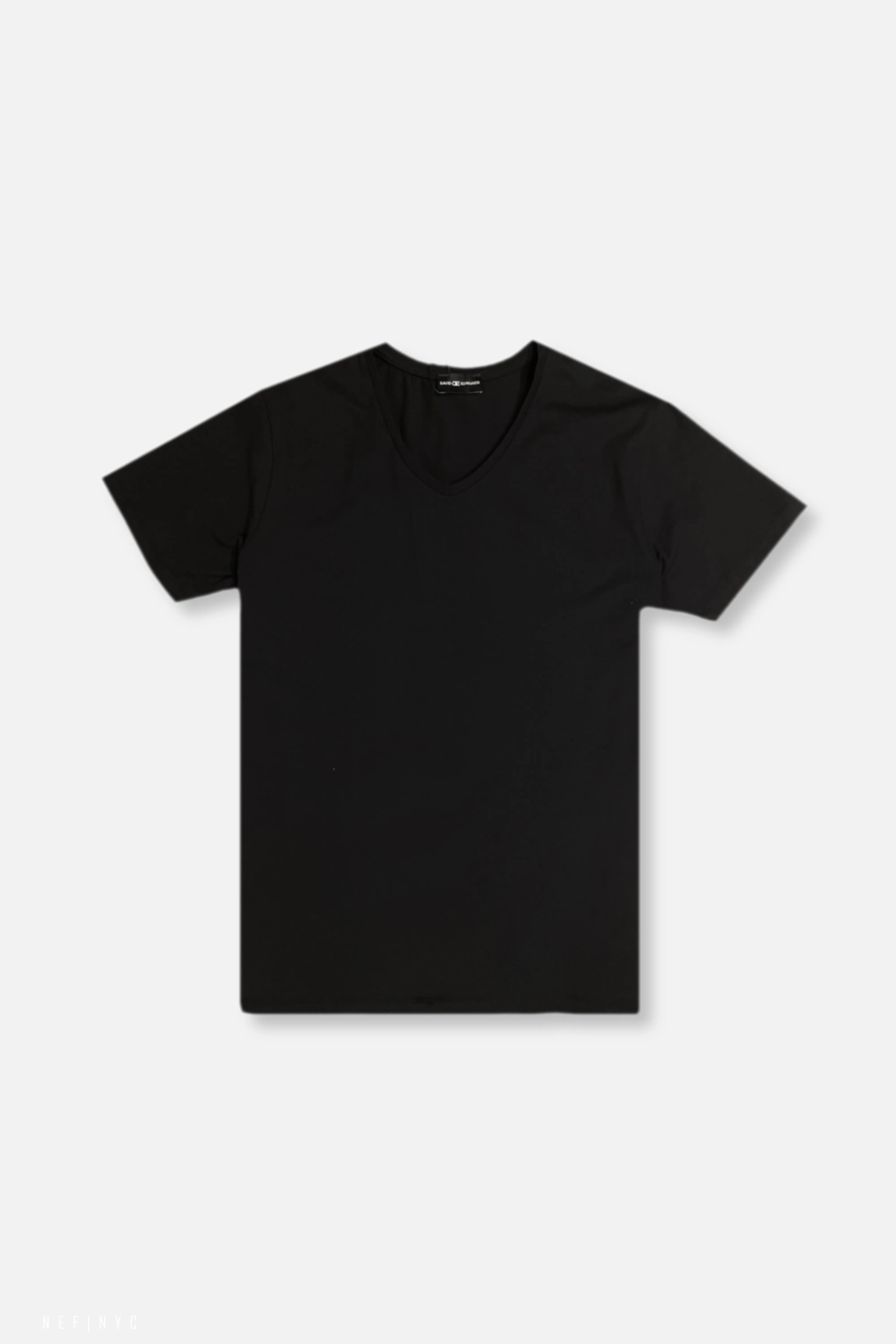 Subtle Embroidery Comfy Casual Wear Delray V-neck T-Shirt