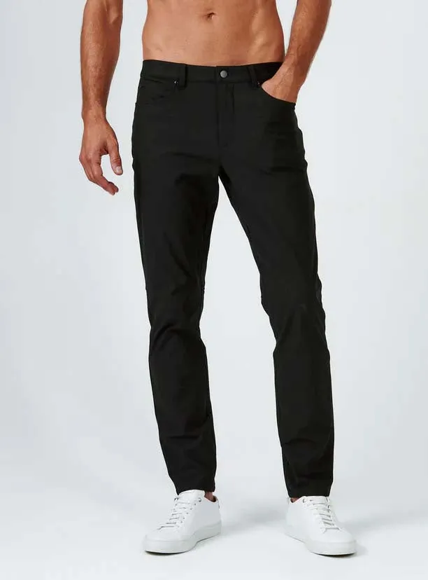 Durable Hemming ReinforcedStitching 7 Diamonds Infinity 7-Pocket Pants in Black