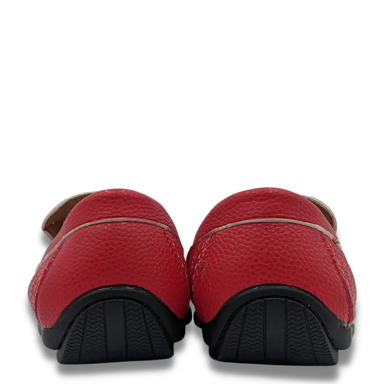 Smart Walk Casual Wear Slip-ons Montique Men's Red Perforated Driving Shoes S22