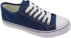 Blue Denim Lace Up Classic Canvas Men's Shoes SP643 Anti Odor Parkour Step