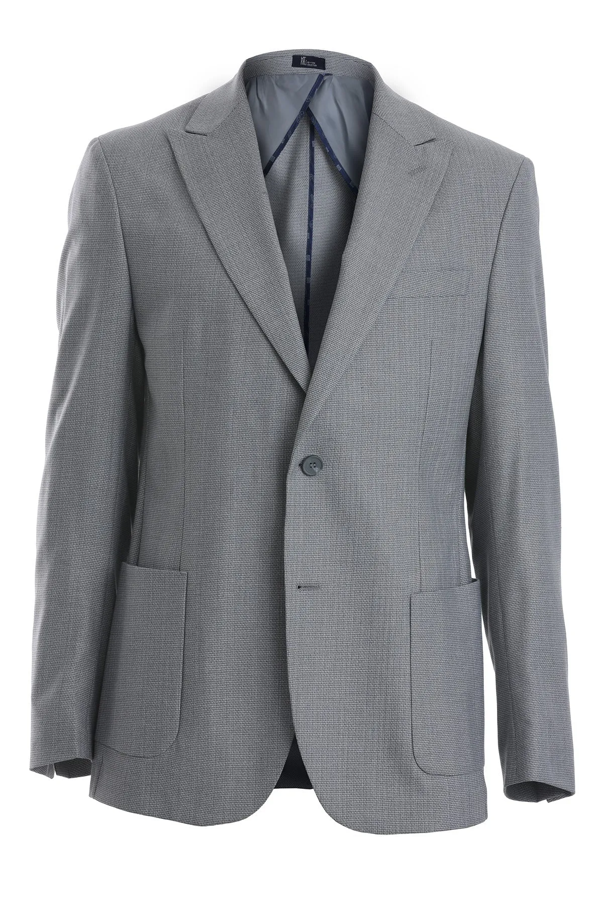 Comfort Fit Peak Lapel Stone Casual Blazer Bonded Closure Mechanism Reversible Layer