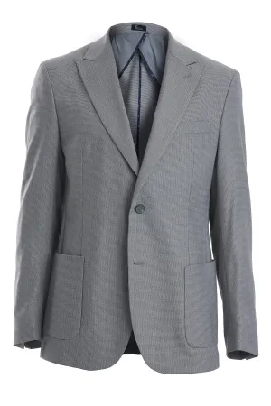 Comfort Fit Peak Lapel Stone Casual Blazer Stretch Cloth