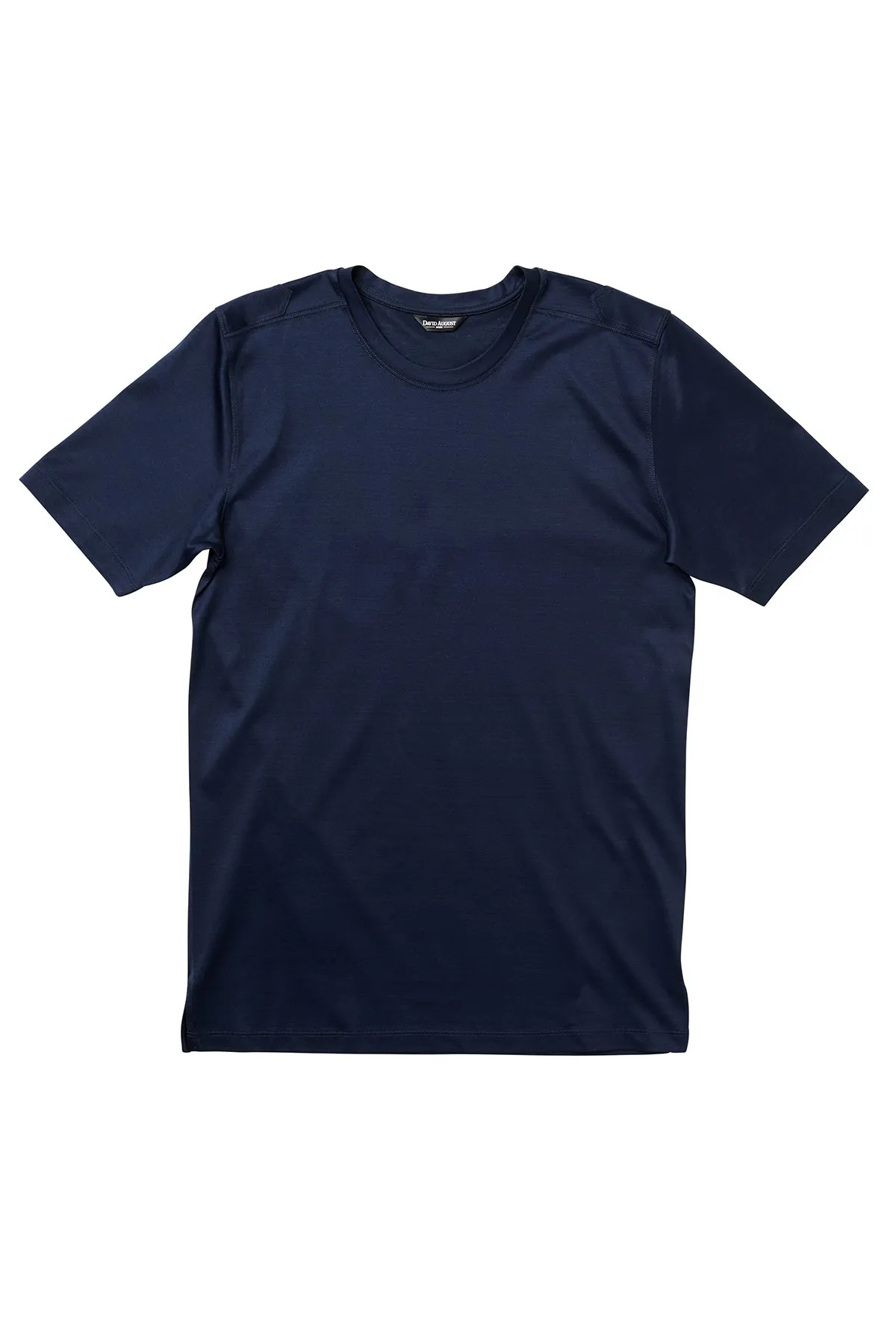Screen Core Street Fest David August Mercerized Cotton T-Shirt Crew Neck Navy