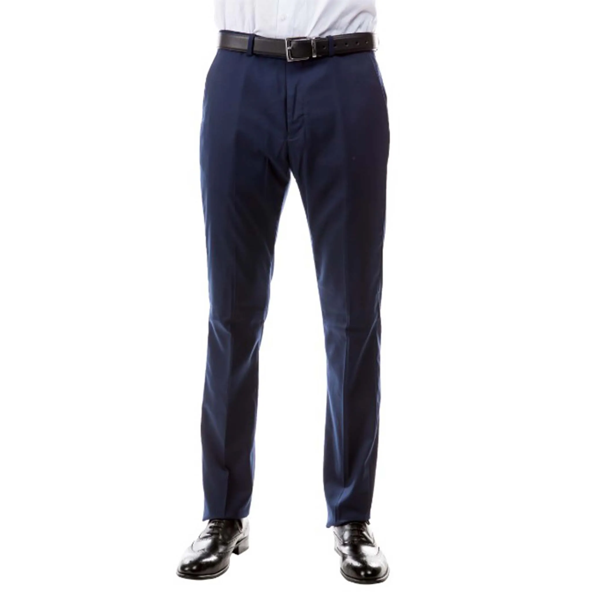 Men's Navy Modern Fit Suit Pants Comfy Shape
