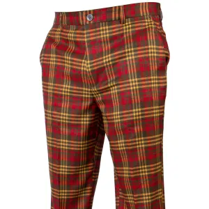 Plaid Red Orange Green Pants Warm design