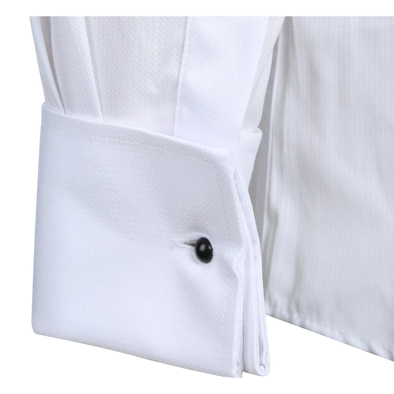 Plus Size Polo Style VERNO White Slim Fit Long Sleeve Tuxedo Dress Shirt TUX01