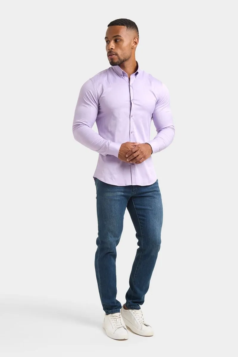 Athletic Fit Signature Shirt in Lilac Airflow Ventilation System Rooftop Bar