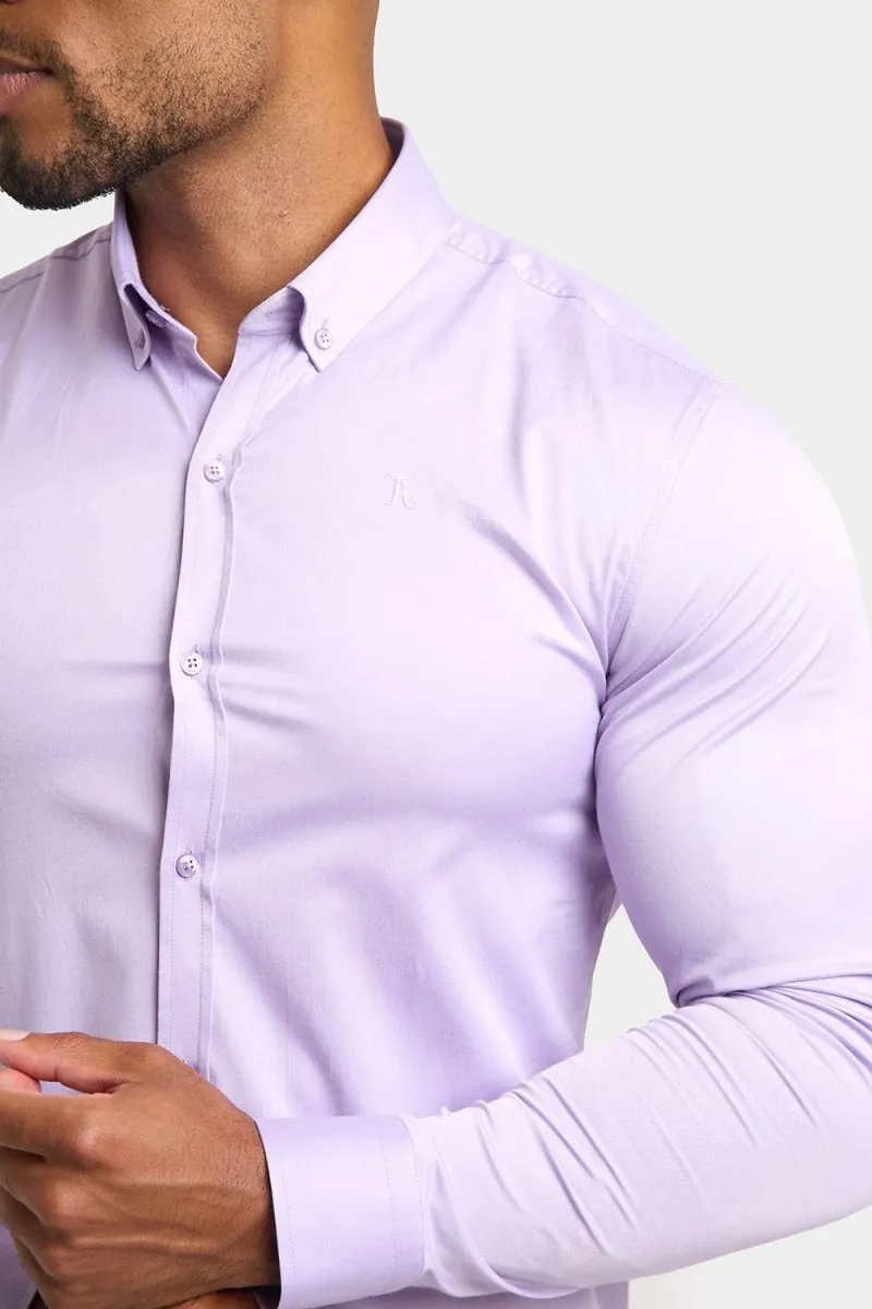 Urban Fashion Athletic Fit Signature Shirt in Lilac