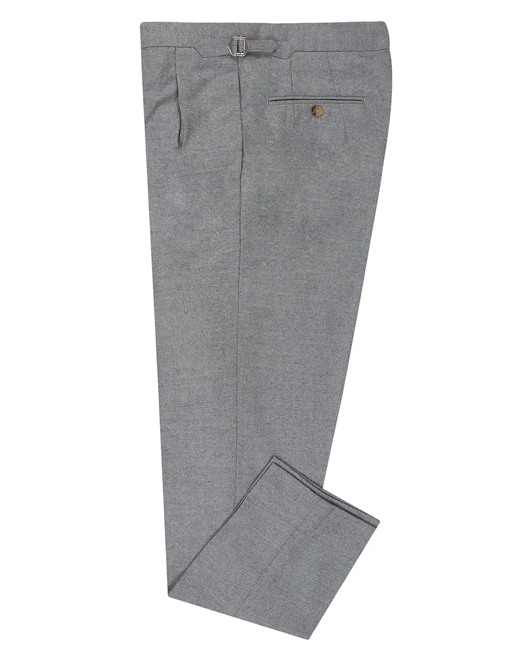 VBC 100% Wool: Grey Flannel Smooth Fit Lining Soft Interior