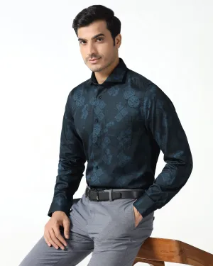 Summer Outfit Navy Printed Shirt - Pristine